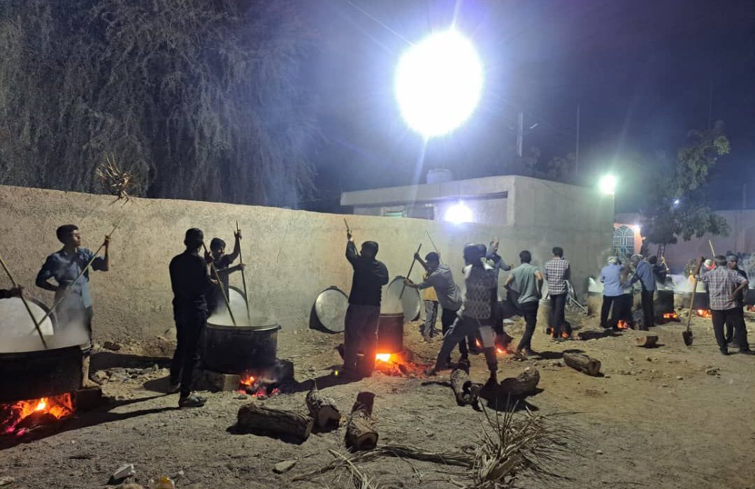 برگزاری آیین سنتی حلیمپزان و نماز باران در روستای سرریگ دوم ایسین