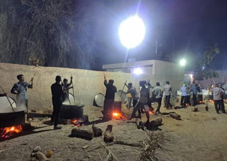 برگزاری آیین سنتی حلیم‌پزان و نماز باران در روستای سرریگ دوم ایسین