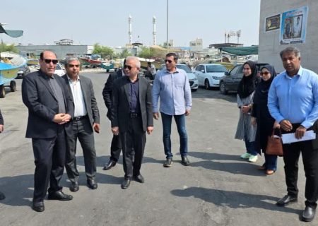 بازدید مدیرکل بازرسی استان هرمزگان از بندر صیادی بندرعباس