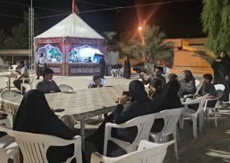میزبانی از نخستین زائران اربعین در موکب شهید خامنه‌ای چهواز