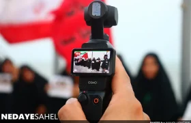 زنجیره جان فدایان بندرعباسی در کنار ساحل خلیج همیشه فارس